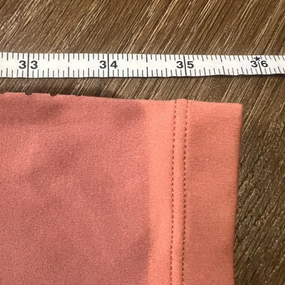 Gymshark Laser Cut Leggings, Peach, High-rise, Size Medium, Womens - Picture 9 of 13